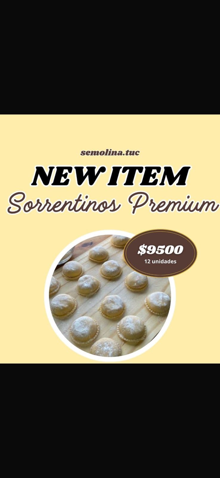 Sorrentinos de ternera y queso